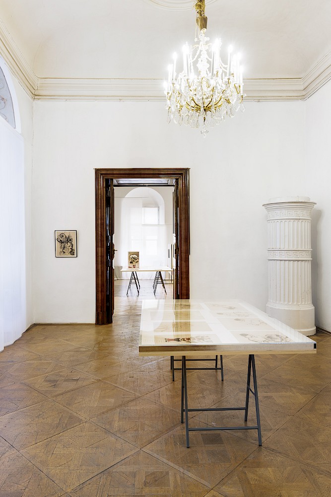 installation view, Grafiken um 1920, Hortensie, um 1938