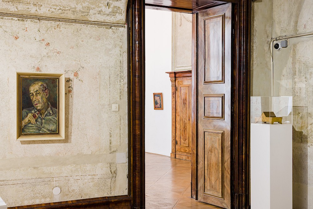 installation view with works by Trude Waehner, Dagobert Peche, amongst others