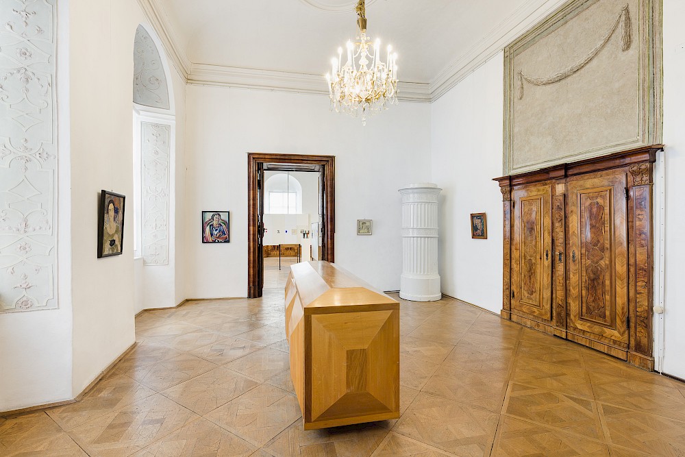 installation view with works by Oswald Oberhuber, Silvia Koller, Albert Paris Gütersloh, Karl Steiner, Carry Hauser, amongst others