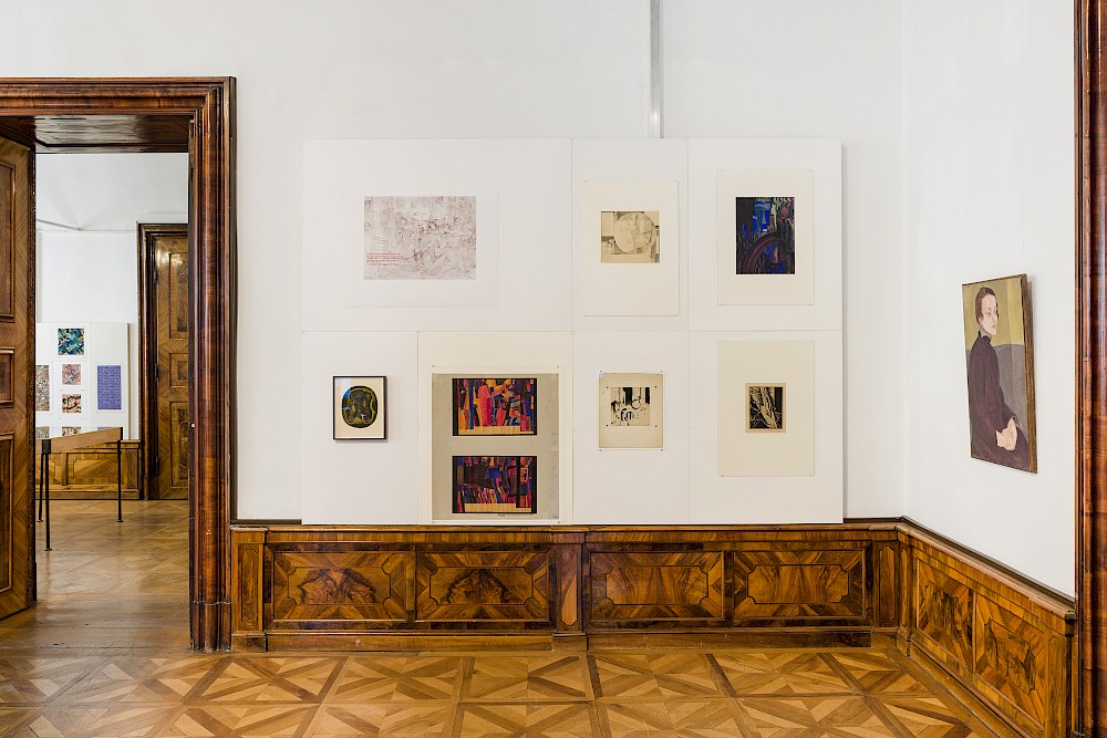 installation view with works by Silvia Koller, Otto Franz Erich Wagner, Oskar Strnad, Erika Giovanna Klien, Elisabeth Karlinsky, Gerta Hammerschmied, amongst others