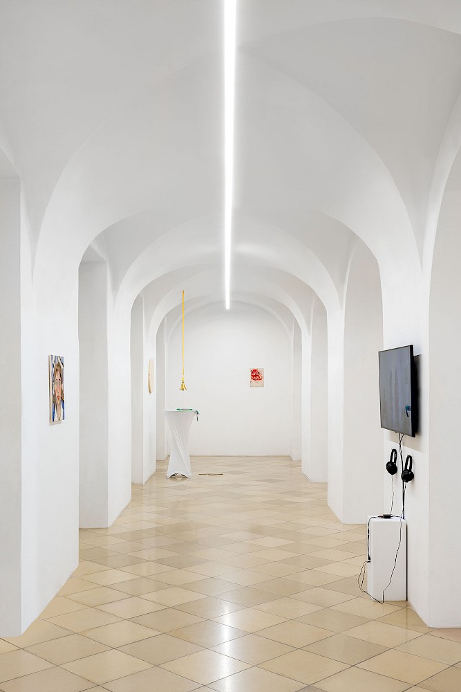 installation view Des Nachbars Garten Äpfel