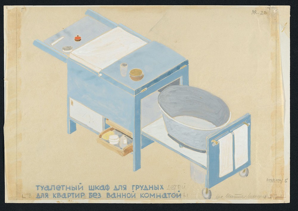 Children's furniture for apartments, changing table for an apartment with no bathroom (No. 2)